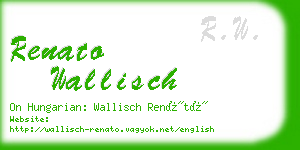 renato wallisch business card